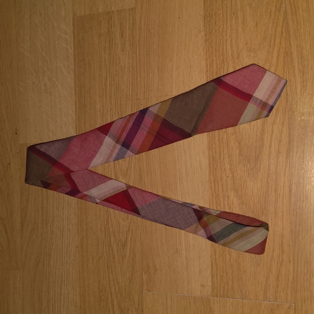 1901 Plaid Summer Men's Preppy Necktie 58" X 2.5" Beach Wedding Cotton